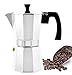 GROSCHE Milano Stovetop Espresso Maker Moka Pot 6 espresso Cup - 9.3 oz, Silver - Cuban Coffee Maker Stove top coffee maker Moka Italian espresso greca coffee maker brewer percolator