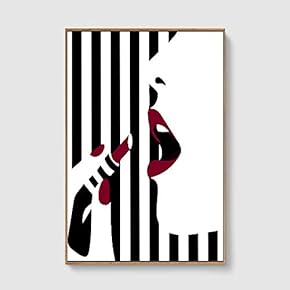 SIGNFORD Framed Canvas Home Artwork Decoration Lines Art...