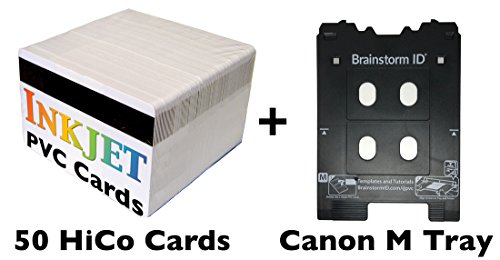 Inkjet PVC Card Kit for Canon Pixma TS8000 and TS9000 Series Printers (M Tray) - TS8020, TS8050, TS9020, TS9050 - Includes Tray and 50 Inkjet PVC Cards w/ HiCo Magnetic Stripes - Thumbnail 4