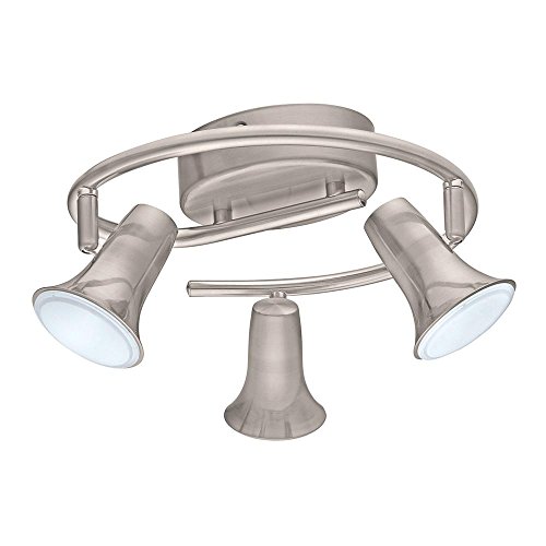 Eglo Jumilla LED 3-Light Matte Nickel Ceiling Track Lighting Kit-201448A