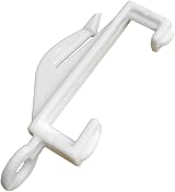 Gadget Planet 80pcs DECORAIL Curtain Track Glider Hooks White view 5