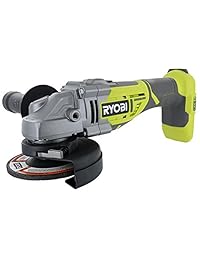 Ryobi P423 - Molinillo y cortador de metal sin escobillas, 18 V, 1 unidad, 10,400 rpm, mango lateral ajustable de 3 posiciones y llave de llave inglesa (batería no incluida, solo herramienta eléctrica)