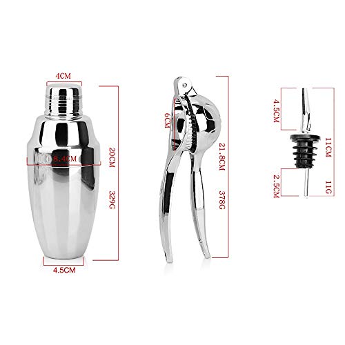 CHENSHJI Cocktail Bartending Werkzeuge Kreative Barkeeper Phantasie Edelstahl Cocktail Set Portable Barset Geeignet Für… – Bild 4