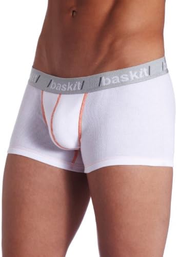 baskit Men's Action Cool Low-Rise Trunk, White, X-Large