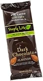 Simply Lite Low Carb Dark Chocolate with Almonds, 45% Cacao, 3-Ounce Bars (Pack of 9)