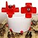 Flightbird 1Pc Chicken Feeder Automatic Drinking Devices Waterer Bowl Poultry Water Drinker Suppliesthumb 3
