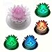 pearlstar Solar Floating Pool Lights Outdoor Pond Decoration Lighting Waterproof Color Changing LED Garden Lotus Lamp for Swimming Pool, Lily Pond, Birdbath, Home, Yard (Lotus-1 Pack)