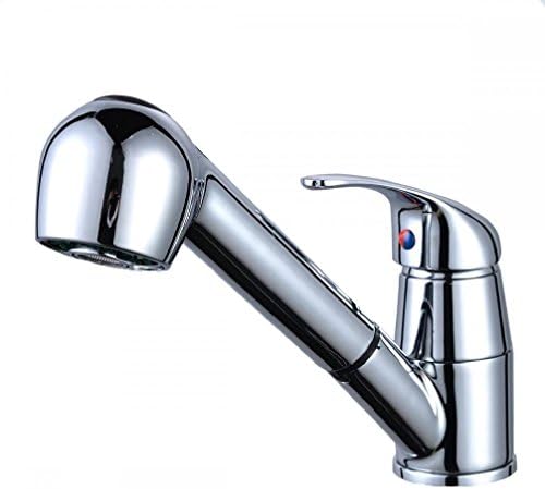 New Pull-Out Swivel Handle Kitchen Sink Faucet Spout Spray Mixer Tap H35