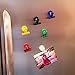 Magnetic Bulldog Binder Clips,Strong,Colored,Whiteboard & Fridge Paper Holder,Decorative,Cool,Assorted,Metal Cabinet & Erase Board,Blocknote Magnet Organizer for Office,School,Home - Bullseye Office