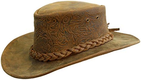 Kakadu Traders AustraliaSpaniard Leather Hat with Shapeable Brim KTA