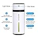 Rioway Humidifier, 240ml Cool Mist Aroma Ultrasonic Humidifiers Portable for Babies Bedroom Home Office Travel, Air Aromatherapy Car Diffuser With 7 Color LED Light, Whisper Quiet, USB Powered (Black)