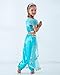 JiaDuo Girls Princess Jasmine Costume Halloween Party Dress Up 4-5 Years