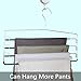 FH Swing Arms Pants Hangers Towel Hangers Multi Layers Metal Pant Slack Hangers, Organizer for Pants Jeans Scarf Hanging, 3 Packs