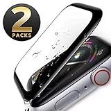 Apple Watch Screen Protector 42mm, [2 - Pack] Tempered Glass Full Coverage Scratch Resistant Waterproof Tempered Glass Film for Apple iWatch 42mm Series 1/2/3