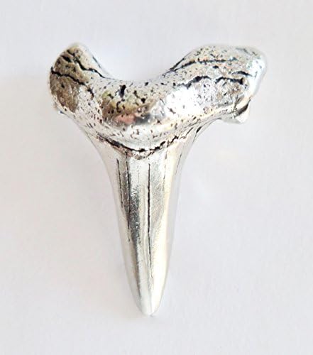 Shark Tooth Pin Badge - Hand Made in Cornwall, England in Solid Pewter
