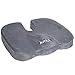 Jumbl Orthopedic Comfort Foam Chair Seat Cushion; Best Rated, Car Seat Cushion, Sciatica, Prostate, Hemorrhoid, Low Back Pain, Tailbone, Coccyx Pain Relief, Wheelchair Cushion Pad (Gray)