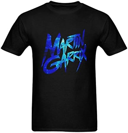 CAIZI Men's Martin Garrix Logo T-shirt Black Medium