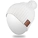 Bluetooth Beanie Hat,Qshell Washable Winter Men Women Cap with Wireless Stereo Headphones Mic Hands Free Rechargeable Battery for Outdoor Sports Running Skiing Snowboard Skating Hiking,Christmas Gift