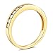 14k Yellow OR White Gold SOLID Channel Set Wedding Band