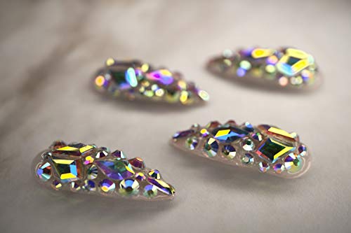 EDA LUXURY BEAUTY NUDE PINK OMBRE WHITE FRENCH 3D JEWEL DESIGN Press On Nails Full Cover Acrylic Nail Kit Artificial Nail Tips False Nails Extra Long Round Pointed Almond Stiletto Nail Art Fake Nails 4 EDA LUXURY BEAUTY NUDE PINK OMBRE WHITE FRENCH 3D JEWEL DESIGN Press On Nails Full Cover Acrylic Nail Kit Artificial Nail Tips False Nails Extra Long Round Pointed Almond Stiletto Nail Art Fake Nails