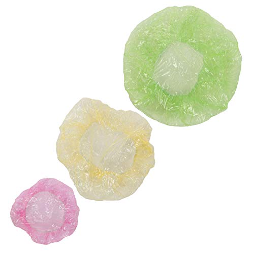 Trenton Elastic Plastic Food Covers | Set of 24 | 8 Small 8 Medium 8 Large