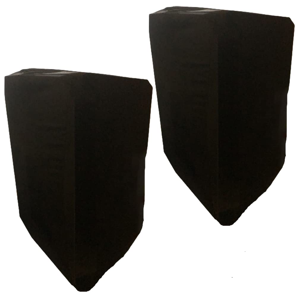 Photo 1 of Skyour Black 10"/12"/15" PA DJ Speaker Cover 2pcs Scrim Stretchy Speaker Cover for Wedding Church Club (RSC128W) (2PCS-Black)