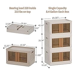 Plastic Storage Container, 47.5Qt Large Capacity