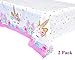 FZR Legend Unicorn Party Supplies Set - Including Unicorn Party Plates, Napkins and 2 Tablecloths for Girls | Unicorn Birthday Party Decorations Set for Creating Unicorn Theme Party- Serves 16