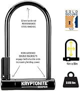 Kryptonite Keeper U-Lock Standard with Braided Cable 12mm Shackle 4ft Cable view 2