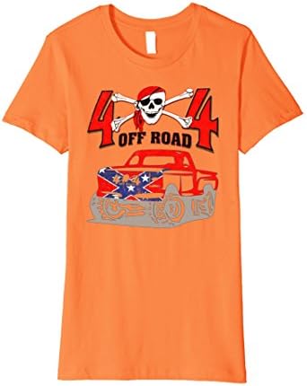 Womens Extreme 4X4 Truck Off Road Jacked Up Truck T-Shirt Medium Orange