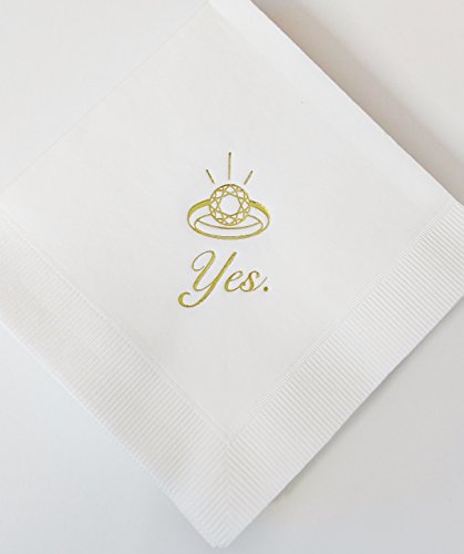 Gold Party Napkins Bridal Shower Bachelorette Party Cocktail Paper Party Dessert Beverage Napkins Bulk for Bridal Shower Occasions Wedding Anniversary Engagement Holiday Supplies