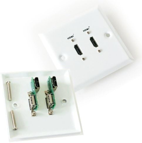 2 HDMI hembra doble/doble para toma de placa de pared: Amazon.es: Electrónica