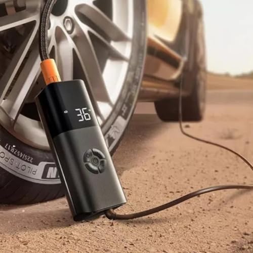 Bomba Ar Portátil Calibrador Encher Pneu Carro Bike Moto Mini Compressor | Carro, Bike, Moto, Encher Pneu
