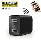 LUOHE Hidden Camera Wall Charger - WiFi Remote View - Nanny Spy Camera Adapter - HD H.264 Video Recorder (64GB About Storage 7 days Video) - Motion Detection by [Updated Version]