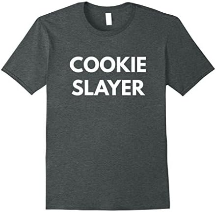 Mens Cookie Slayer t-shirt - Cookie Addict Large Dark Heather
