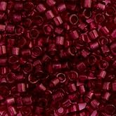 Miyuki Delica 11/0 Red Wine Transparent Dyed 5.2gms Vial of Japanese Glass Beads