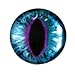 30mm Blue and Purple Cat or Dragon Fantasy Glass Eye Single Cabochon Taxidermy Pendant Doll Making Art Sculpture or Jewelry Crafting Supply