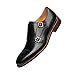 COMOTEK Men's Classic Double Monk Strap Full Grain Leather Shoes, Italian Design Mens Dress Shoes-Adroit