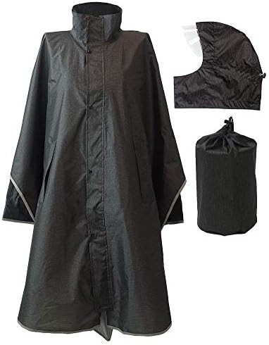 防水 レイン 安全 ポンチョ 男女兼用 前開き 大きい 回転フード レインウエア 特許 カッパ フード着脱式 Ax 750