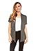 Red Hanger Womens Basic Short Sleeve Draped Open Front Cardigan In Solid Colors (Charcoal-L)