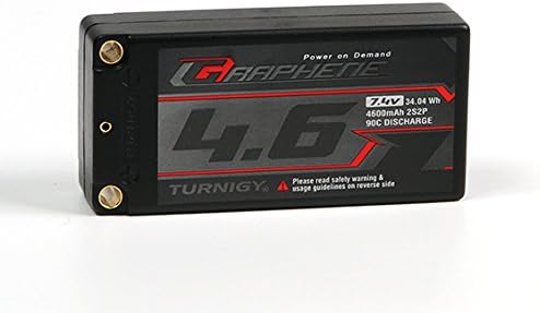 Turnigy Graphene 4600mAh 2S2P 90C Hardcase Lipo Shorty Pack (ROAR APPROVED)