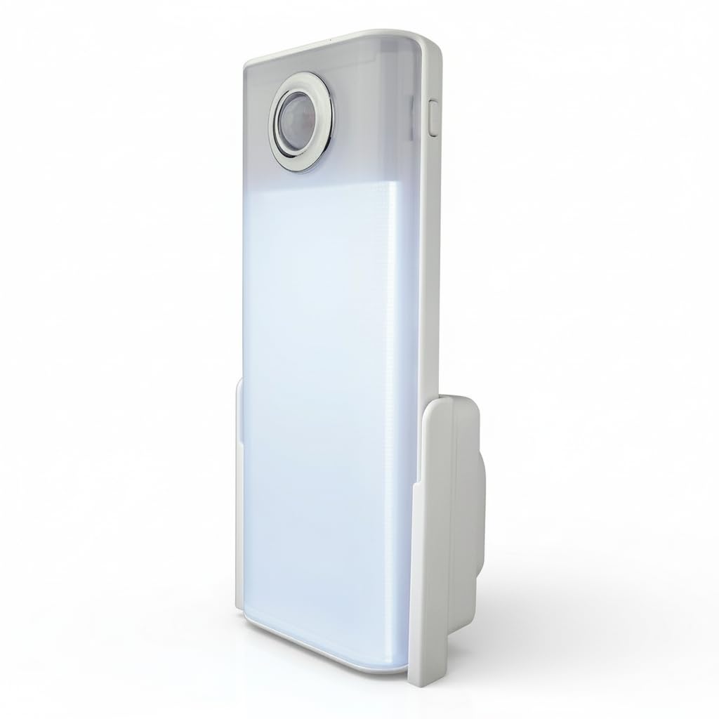 Xtralite Rechargeable LED Emergency Torch & Night Light, Automatic Power Failure Light with Motion Sensor, Dual Nightlight Dusk-to-Dawn Modes, Induction Charging, Duo Lux