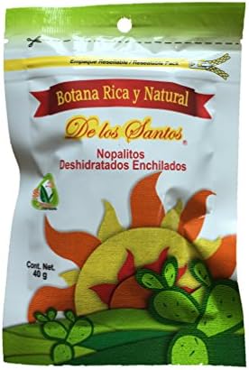 Dried Mexican Nopal Snacks with a light touch of chili, 100% Natural Superfood, 5 Pack