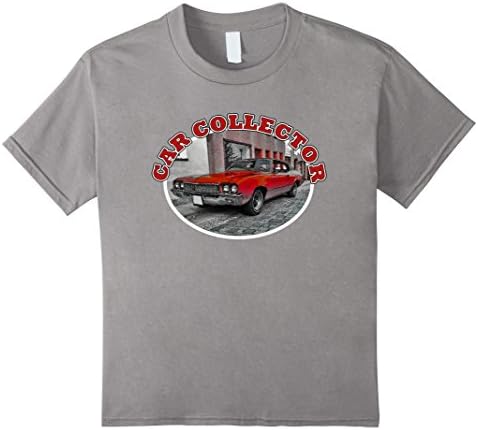 Kids CAR COLLECTOR Skylark Custom Oldtimer Classic Car T-Shirt 10 Slate