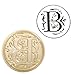 Yoption Initial Alphabet Wax Seal Stamp, Retro Letter B Sealing Wax Stamp Brass Head Wooden Handle for Wedding Party Invitation Envelopes