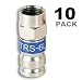 PCT-TRS-6 Universal RG-6 Coaxial Locking Compression Connector - 10 Pack primary