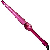 Mr Big Tapered Curling Wand – Long Barrel with Ceramic Coating for Long Hair – Conical Shape, 6 Heat Settings, Dual Voltage, Auto Off – Unique Taper from 2/3” to 1.25” Diameter
