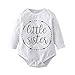 Derouetkia Baby Girls'3 Piece Little Sister Long Sleeve Romper Tops Casual Floral Pants With Headband Clothing Set (70(6-9 Months))