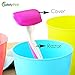 Izzy & Roo Silicone Toothbrush & Razor Covers - Great for Travel, College, Camp and Sleepovers! Protects from Bathroom Germs - Set of 6
