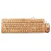 SNGU KU308-N+MU1055-N 2.4GHz Full Bamboo Handmade Wired Multimedia Keyboard and Mouse Combo